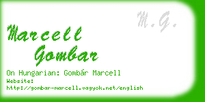 marcell gombar business card