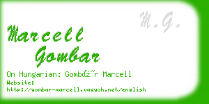 marcell gombar business card